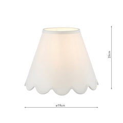 Nerita Ivory Linen Empire Shade 25cm
