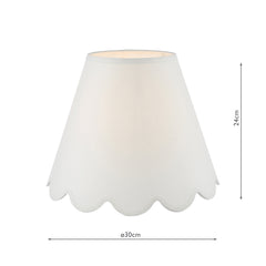 Nerita Ivory Linen Empire Shade 30cm