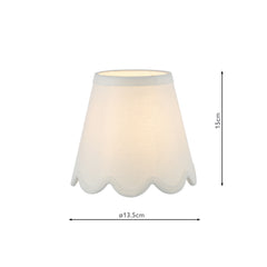 Nerita Ivory Linen Empire Shade 15cm