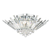Nimbus 5 Light Flush Polished Chrome Crystal