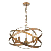 Nitya 5 Light Pendant Mottled Copper dar Lighting