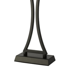 Oporto Wavy Table Lamp Black With Shade