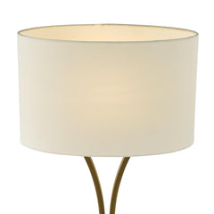 Oporto Table Lamp Aged Brass With Shade