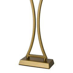 Oporto Table Lamp Aged Brass With Shade