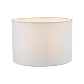 Pyramid White Linen Drum Shade 25cm
