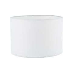 Pyramid White Linen Drum Shade 25cm