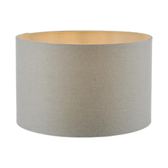 Pyramid Grey Linen Drum Shade 30cm