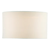 Pyramid White Linen Drum Shade 35cm