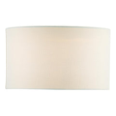 Pyramid White Linen Drum Shade 35cm