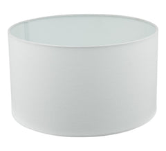 Pyramid White Linen Drum Shade 35cm