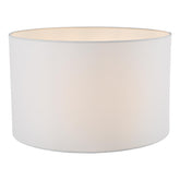 Pyramid White Linen Drum Shade 40cm