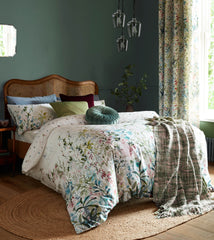 Pointon Fields duvet design by Laura Ashley has a multitude of colour  in this floral design