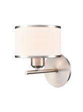 Franklite Polaris Single Wall Light in Satin Nickel