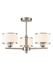 Franklite Polaris 3lt Fitting In Satin Nickel