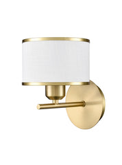 Franklite Polaris Single Wall Light in Aged Brass