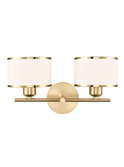 Franklite Polaris Double Wall Light in Aged Brass