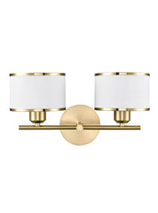 Franklite Polaris Double Wall Light in Aged Brass