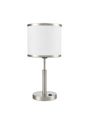 Franklite Polaris Table Lamp in Satin Nickel