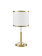 Franklite Polaris Table Lamp in Aged Brass