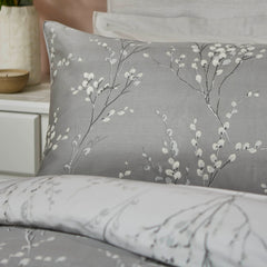 Laura Ashley Pussy Willow Steel Duvet Cover and Pillowcase Set