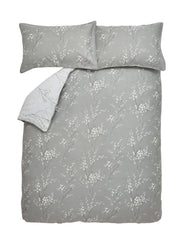 Laura Ashley Pussy Willow Steel Duvet Cover and Pillowcase Set
