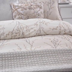 Laura Ashley Pussy Willow Dove Grey Duvet Cover and Pillowcase Set