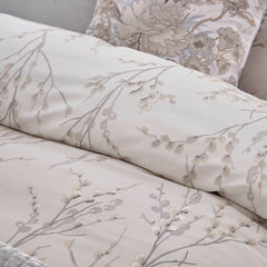 Laura Ashley Pussy Willow Dove Grey Duvet Cover and Pillowcase Set