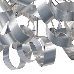 Rawley 12 Light Pendant Brushed Aluminium