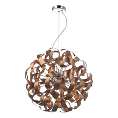 Rawley 9 Light Pendant Brushed Copper