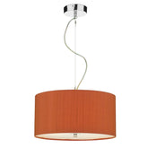Renoir Silk Shade Pendant with Glass Diffuser 40cm REN10 - The Light Company
