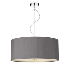 Renoir Silk Shade Pendant with Glass Diffuser 60cm REN17 - The Light Company