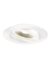 LED 2700K Adjustable Downlight with White Bezel