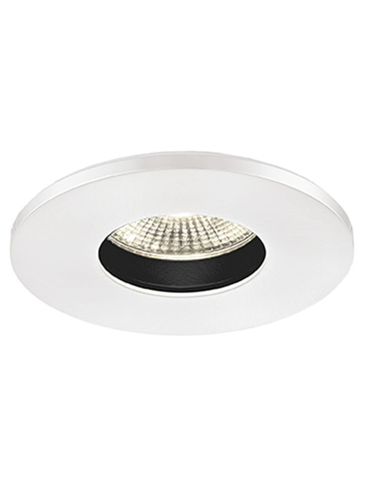 LED 3000K Anti-Glare Downlight with White Bezel