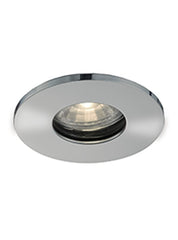 GU10 mains voltage recessed downlight with Satin nickel Bezel