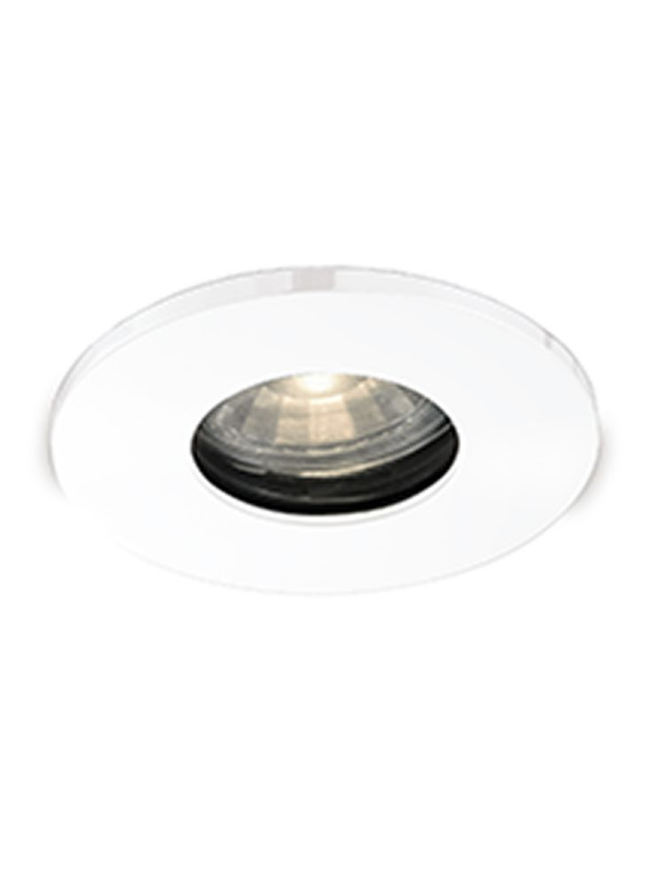 GU10 Mains Voltage Recessed Downlight with White Bezel