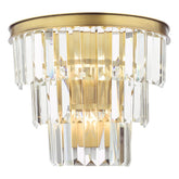Rhapsody 3 Light Wall Light Crystal and Bronze