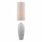 Roetta Floor Lamp White and Natural With Shade