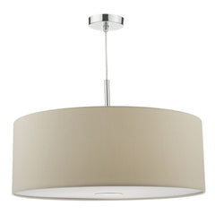 Ronda 60cm 3 Lt Ecru Pendant Drum Shade RON1729 dar lighting