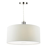 Ronda White Faux Silk Easy Fit Shade 40cm