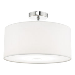 Ronda White Faux Silk Easy Fit Shade 40cm