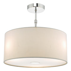 Ronda White Faux Silk Easy Fit Shade 40cm