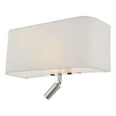 Ronda 3 Light Wall Light Ivory With LED Reading Light dar lighting