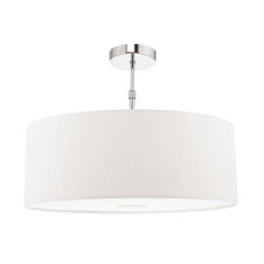 Ronda White Faux Silk Easy Fit Shade 60cm