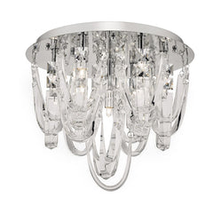 Roxanne 7lt Flush Crystal and Chrome