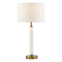 Ruperta Table Lamp Antique Bronze and Marble With Shade