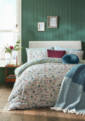 Laura Ashley design gorgeous duvet sets the Rosa Sancta in Newport blue is lovely and made with a brushed cotton finish that is truly cosy.