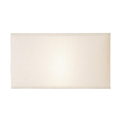 Piza S1021 Cream Cotton Rectangle Shade 34CM