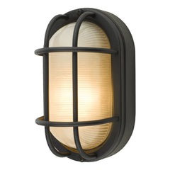 Salcombe Small Outdoor Wall Light Matt Black IP44 Dar Lighting