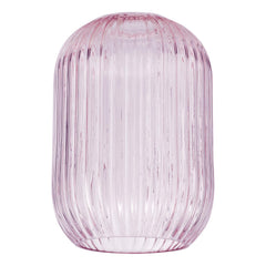 Sawyer Easy Fit Shade Pink Ribbed Glass