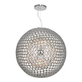 Serafina 6 lt Pendant Chrome Dar Lighting SER8650